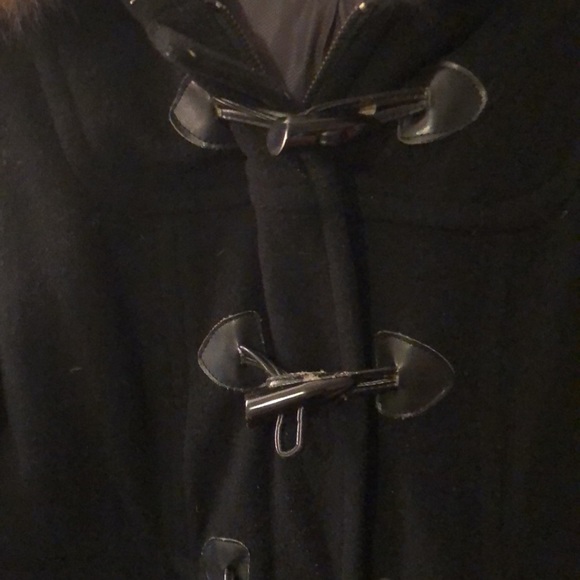 Marc New York wool jacket with fur collar size 8 - Picture 3 of 4